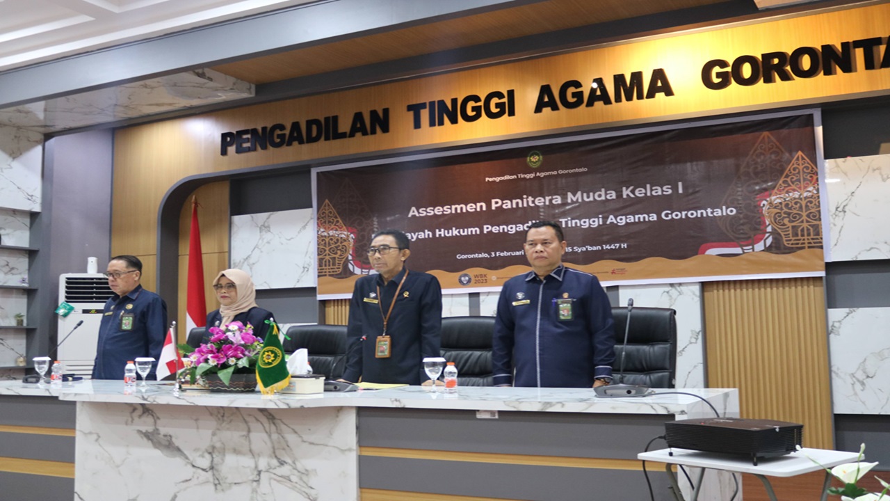 Tiga Panitera Muda Pengadilan Agama Marisa Ikuti Assessment Panitera Muda Kelas IB di PTA Gorontalo