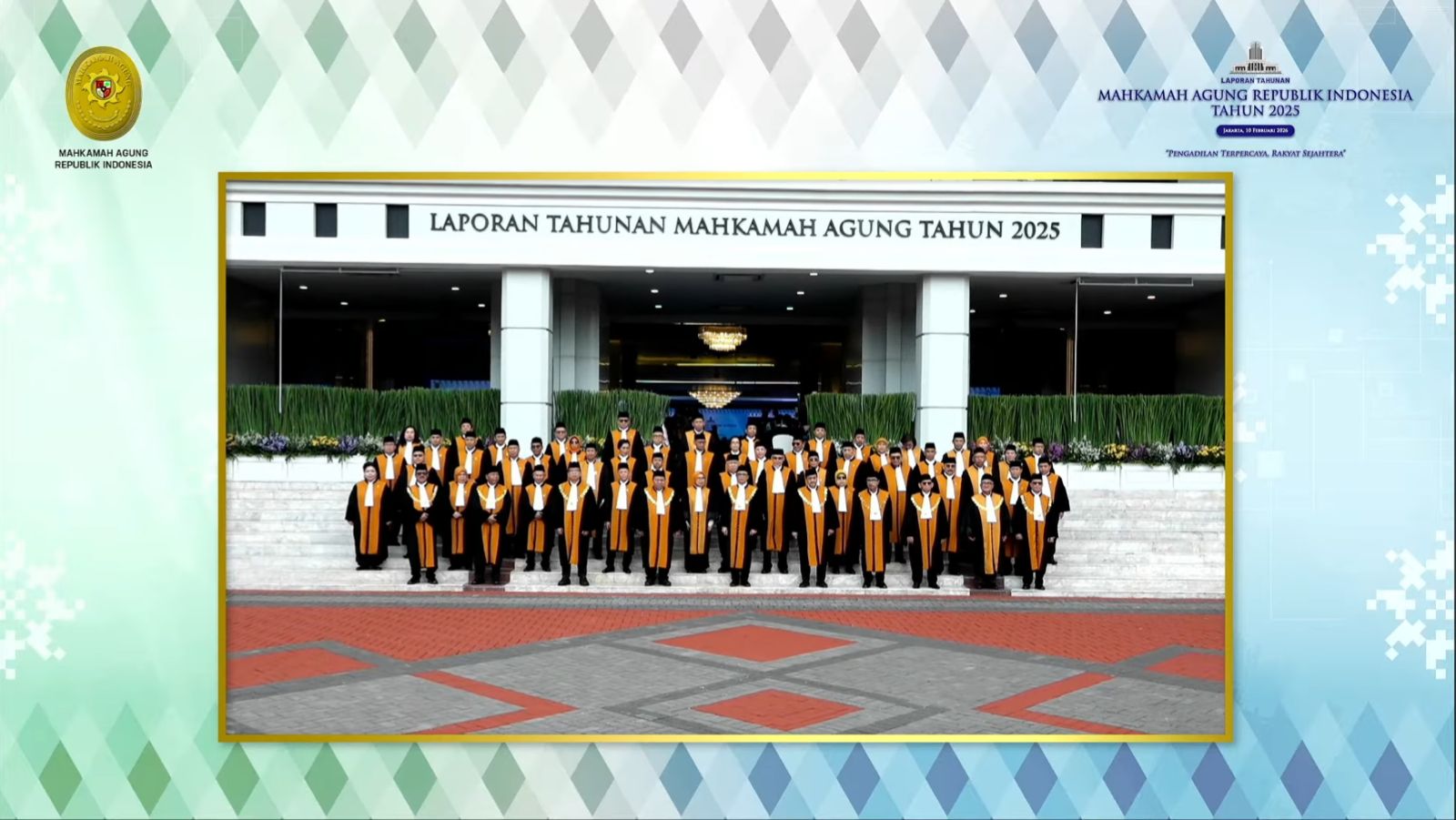 Ketua PA Marisa Hadiri Sidang Istimewa Laporan Tahunan Mahkamah Agung di Jakarta