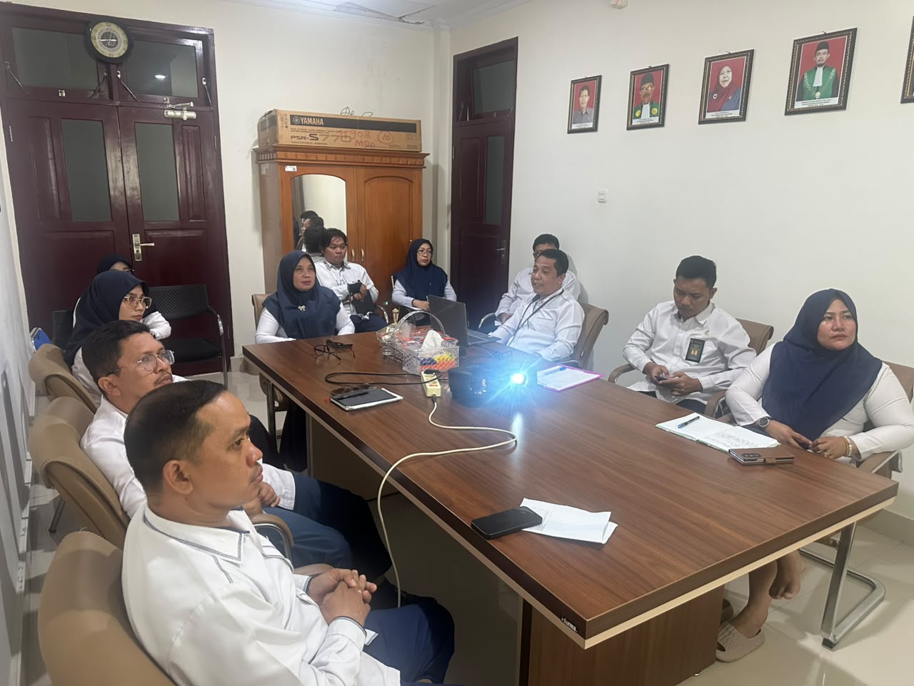 Rapat Monev Tindak Lanjut Evaluasi SAKIP Tahun 2025 Pengadilan Agama Marisa